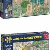 Jumbo Jan Van Haasteren - Puzzelset - De Kunstmarkt 2000 Stukjes & Bijna Klaar 1000 Stukjes
