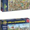 Jumbo Jan Van Haasteren Puzzelbundel - 2 Stuks - De Bibliotheek 1000 Stukjes & Rondje Texel 1000 Stukjes -Puzzels Verkoopwinkel 458x840