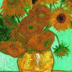 Eurographics Puzzel Twelve Sunflowers - Vincent Van Gogh 1000 Stukjes -Puzzels Verkoopwinkel 502x840