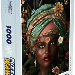 PuzzleWow Puzzel Vrouw - Bloemen - Vlinders - Planten - Sieraden - Luxe - Legpuzzel - Puzzel 1000 Stukjes Volwassenen - Sinterklaas Cadeautjes - Sinterklaas Voor Grote Kinderen