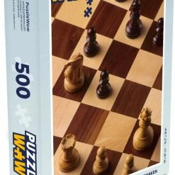 PuzzleWow Puzzel Het Schaakbord Gedurende Een Potje Schaken - Legpuzzel - Puzzel 500 Stukjes - Sinterklaas Cadeautjes - Sinterklaas Voor Grote Kinderen