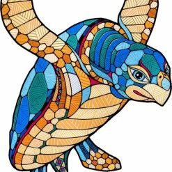 Eco-Wood-Art Eco Wood Art Houten Legpuzzel Schildpad Size L, 2239, 54,8x38,8x0,5cm -Puzzels Verkoopwinkel 516x840