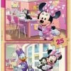 Educa HOUT: Minnie - 2 X 25 Stukjes -Puzzels Verkoopwinkel 523x840