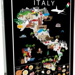 Puzzel Van Italy | 1000 Stukjes | 68x48 Cm | Italië | Familiepuzzel | Jigsaw | Legpuzzel | Maison Maps
