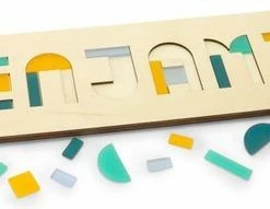 CRE8 Naampuzzel L 7-8 Letters | Kraamcadeau Met Naam | Persoonlijk Naamcadeau | Educatief Speelgoed