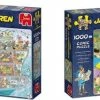 Jumbo Jan Van Haasteren - Puzzelset - Cruise Ship 1000 Stukjes & Kamperen In Het Bos 1000