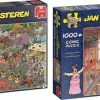 Jan Van Haasteren Puzzelbundel - 2 Stuks - Eurovisie Songfestival 1000 Stukjes & De Bloemencorso 1000 Stukjes -Puzzels Verkoopwinkel 550x223
