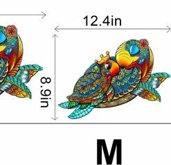 Brickkies®, Schildpad Familie, Turtle Family Jigsaw Puzzle, Houten Puzzel, A3, Maat L, 43 X 31 Cm, 255 Stukjes 15 Brickkies®, Schildpad Familie, Turtle Family Jigsaw Puzzle, Houten Puzzel, A3, Maat L, 43 X 31 Cm, 255 Stukjes -Puzzels Verkoopwinkel 550x238 1