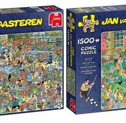 Jan Van Haasteren Puzzelbundel - 2 Stuks - De Drogisterij 1000 Stukjes & Krijt Op Tijd! 1500 Stukjes 15 Jan Van Haasteren Puzzelbundel - 2 Stuks - De Drogisterij 1000 Stukjes & Krijt Op Tijd! 1500 Stukjes -Puzzels Verkoopwinkel 550x240
