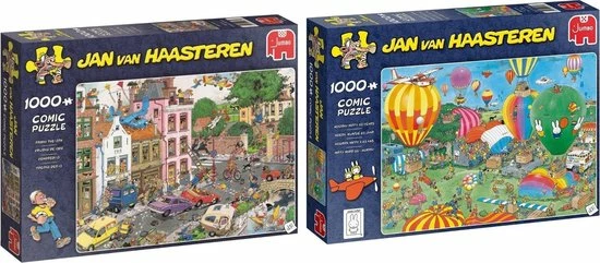 Jan Van Haasteren Puzzelbundel - 2 Stuks - Vrijdag De 13e 1000 Stukjes & Hoera! Nijntje 65 Jaar 1000 Stukjes 3 Jan Van Haasteren Puzzelbundel - 2 Stuks - Vrijdag De 13e 1000 Stukjes & Hoera! Nijntje 65 Jaar 1000 Stukjes