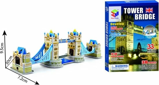 Elemental GOods Leuke 3D Puzzel - London Bridge - Brug - Tower Bridge - Londen - Engeland - Puzzle - Uk 3 Elemental GOods Leuke 3D Puzzel - London Bridge - Brug - Tower Bridge - Londen - Engeland - Puzzle - Uk