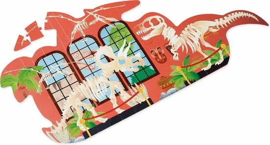 Scratch Puzzel 2-zijdig Dino Skin & Bones - 100 Stukken 4 Scratch Puzzel 2-zijdig Dino Skin & Bones - 100 Stukken - Afbeelding 2