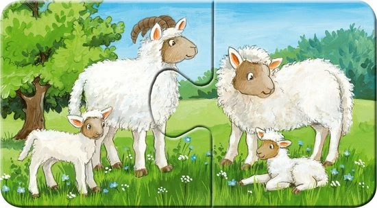 Ravensburger Dierenfamilies Op De Boerderij - My First Puzzles - 9x2 Stukjes - Kinderpuzzel 6 Ravensburger Dierenfamilies Op De Boerderij - My First Puzzles - 9x2 Stukjes - Kinderpuzzel - Afbeelding 4