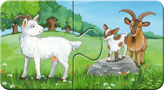 Ravensburger Dierenfamilies Op De Boerderij - My First Puzzles - 9x2 Stukjes - Kinderpuzzel 14 Ravensburger Dierenfamilies Op De Boerderij - My First Puzzles - 9x2 Stukjes - Kinderpuzzel - Afbeelding 12