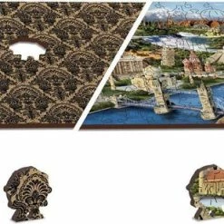 Wooden City Wereld Bezienswaardigheden XL - Houten Vormpuzzel - 52x38 Cm - 600 Stukjes -Puzzels Verkoopwinkel 550x309 39