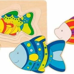Goki Houten 3-lagen Puzzel Vis 8 Goki Houten 3-lagen Puzzel Vis -Puzzels Verkoopwinkel 550x310