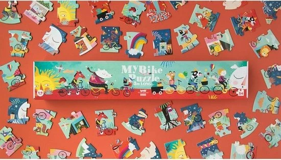 Londji - Londji Puzzel My Bike 3 Meter 54 St 4 Londji - Londji Puzzel My Bike 3 Meter 54 St - Afbeelding 2