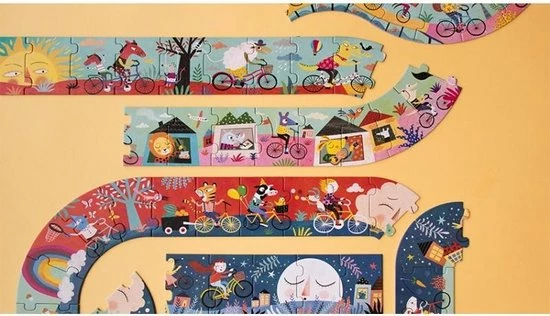 Londji - Londji Puzzel My Bike 3 Meter 54 St 5 Londji - Londji Puzzel My Bike 3 Meter 54 St - Afbeelding 3