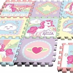 Unicorn Vloerpuzzel Junior 90 Cm Foam 9-delig