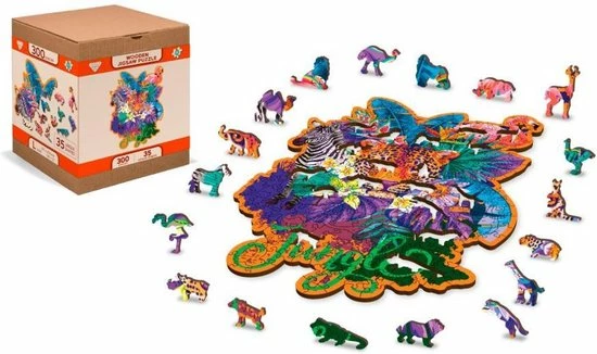 Wooden City WOODEN.CITY 0038-L Puzzel Vormpuzzel 300 Stuk(s) Dieren 5 Wooden City WOODEN.CITY 0038-L Puzzel Vormpuzzel 300 Stuk(s) Dieren - Afbeelding 3