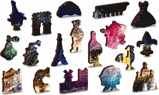 Wooden City - 2 In 1 - Houten Legpuzzel - Paris By Night - 37,5 X 25,4cm 10 Wooden City - 2 In 1 - Houten Legpuzzel - Paris By Night - 37,5 X 25,4cm - Afbeelding 8