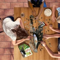 I AM - MaddCapp I AM 300 Puzzle: WOODPECKER 35.56x73.66cm, 300pcs, In Doos 17.78x21.59x6.35cm, Madd Capp Puzzle, 10+ -Puzzels Verkoopwinkel 550x329 4