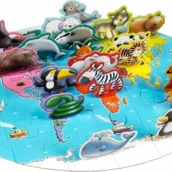 Grafix 3D Vloerpuzzel Werelddieren - Puzzels Voor Kinderen - 38 Puzzelstukjes - 50 X 40 CM -Puzzels Verkoopwinkel 550x331 1