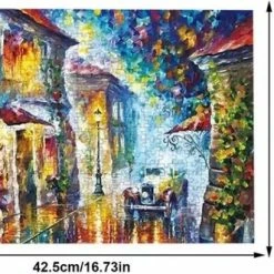 Happy Puzzle Puzzel 1000 Stukjes Volwassenen- Avond Straat- 1000 Stukjes Moederdag Cadeautje -Puzzels Verkoopwinkel 550x331 2