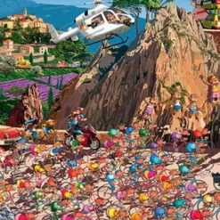 Piatnik Puzzel Wielrennen/Bicycle Race - Francois Ruyer 1000 Stukjes