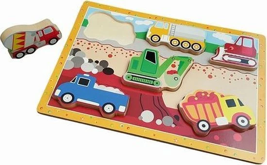 Playwood Puzzel Bouwplaats Dikke Stukken 3 Playwood Puzzel Bouwplaats Dikke Stukken