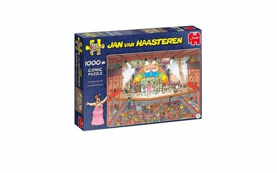 Jan Van Haasteren Puzzelbundel - 2 Stuks - Eurovisie Songfestival 1000 Stukjes & De Bloemencorso 1000 Stukjes 5 Jan Van Haasteren Puzzelbundel - 2 Stuks - Eurovisie Songfestival 1000 Stukjes & De Bloemencorso 1000 Stukjes - Afbeelding 3