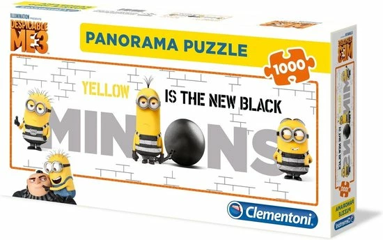 Clementoni Panorama Puzzel Despicable Me 3 - 1000 Stukjes 3 Clementoni Panorama Puzzel Despicable Me 3 - 1000 Stukjes