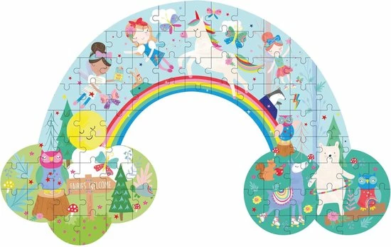 Floss & Rock Rainbow Fairy - Puzzel - 80 Stukjes - 60 X 40 Cm - Multi 4 Floss & Rock Rainbow Fairy - Puzzel - 80 Stukjes - 60 X 40 Cm - Multi - Afbeelding 2