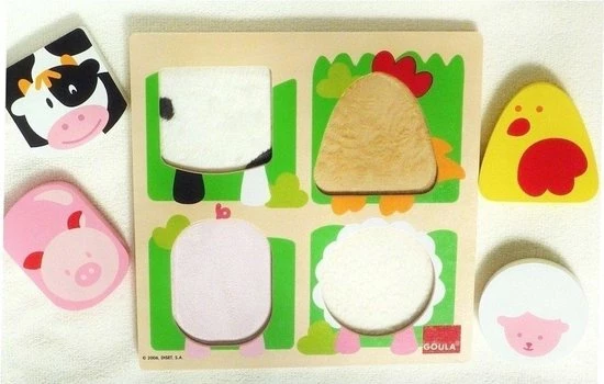 Goula Houten Puzzel - Platteland - 4 Stukjes 11 Goula Houten Puzzel - Platteland - 4 Stukjes - Afbeelding 9