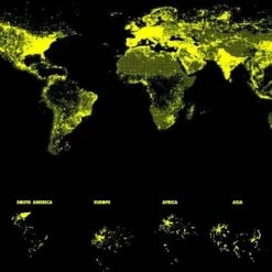 Legpuzzel - Wereldkaart - Glow In The Dark- Educa Puzzel 1000 Stukjes -Puzzels Verkoopwinkel 550x361 1