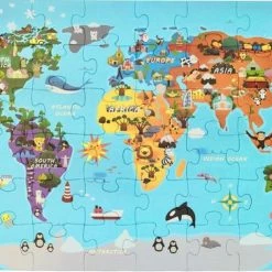 CLASSIC WORLD Puzzel Wereldkaart Continenten 48 St.