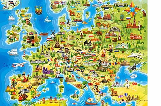 Castorland Map Of Europe - 100pcs 5 Castorland Map Of Europe - 100pcs - Afbeelding 3