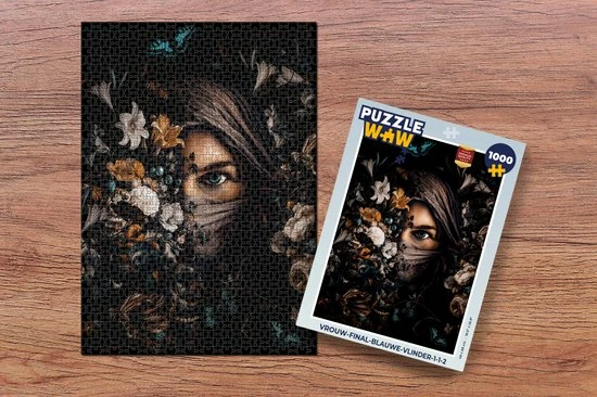 PuzzleWow Puzzel Vrouw - Luxe - Bloemen - Vlinder - Portret - Legpuzzel - Puzzel 1000 Stukjes Volwassenen - Sinterklaas Cadeautjes - Sinterklaas Voor Grote Kinderen 4 PuzzleWow Puzzel Vrouw - Luxe - Bloemen - Vlinder - Portret - Legpuzzel - Puzzel 1000 Stukjes Volwassenen - Sinterklaas Cadeautjes - Sinterklaas Voor Grote Kinderen - Afbeelding 2
