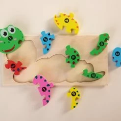 Heppiedepeppie Kids-Kinderpuzzel-Slang-3D-Hout