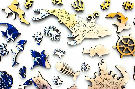 Inside Adventure | The Great Wave Off Kanagawa Houten Puzzel Voor Kinderen En Volwassenen | Unieke Whimsy Stukjes | 648 Stukjes | Vormenpuzzel 11 Inside Adventure | The Great Wave Off Kanagawa Houten Puzzel Voor Kinderen En Volwassenen | Unieke Whimsy Stukjes | 648 Stukjes | Vormenpuzzel - Afbeelding 9