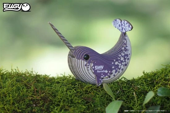 Eugy 3d-puzzel Narwal 11 X 7 Cm Karton Paar 24-delig 5 Eugy 3d-puzzel Narwal 11 X 7 Cm Karton Paar 24-delig - Afbeelding 3