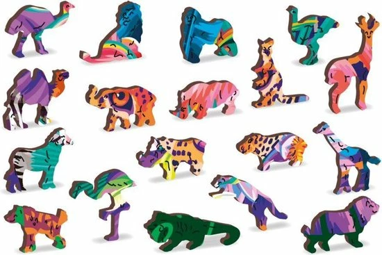 Wooden City WOODEN.CITY 0038-L Puzzel Vormpuzzel 300 Stuk(s) Dieren 3 Wooden City WOODEN.CITY 0038-L Puzzel Vormpuzzel 300 Stuk(s) Dieren