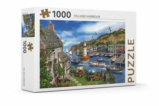 Rebo Productions Rebo Legpuzzel 1000 Stukjes – Village Harbour 6 Rebo Productions Rebo Legpuzzel 1000 Stukjes – Village Harbour - Afbeelding 4