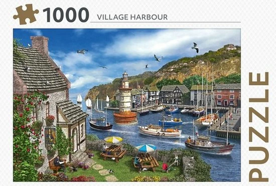 Rebo Productions Rebo Legpuzzel 1000 Stukjes – Village Harbour 7 Rebo Productions Rebo Legpuzzel 1000 Stukjes – Village Harbour - Afbeelding 5