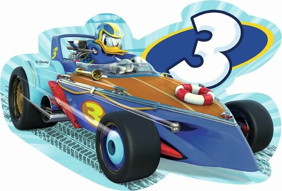 Jumbo Mickey Mouse Roadster Racers 4in1 Vormpuzzel 6 Jumbo Mickey Mouse Roadster Racers 4in1 Vormpuzzel - Afbeelding 4