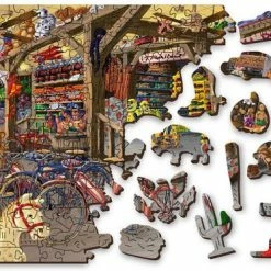 Wooden City In The Toyshop (400 Stukjes) - Houten Puzzel