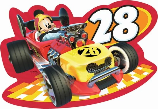 Jumbo Mickey Mouse Roadster Racers 4in1 Vormpuzzel 5 Jumbo Mickey Mouse Roadster Racers 4in1 Vormpuzzel - Afbeelding 3