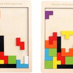 Merkloos Puzzel - Houten Tetris Puzzel - Leren Spelen. Puzzel Hout - Vanaf 24 Maanden -Puzzels Verkoopwinkel 550x379 8