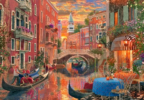 Castorland Romantic Evening In Venice - 1500pcs 4 Castorland Romantic Evening In Venice - 1500pcs - Afbeelding 2