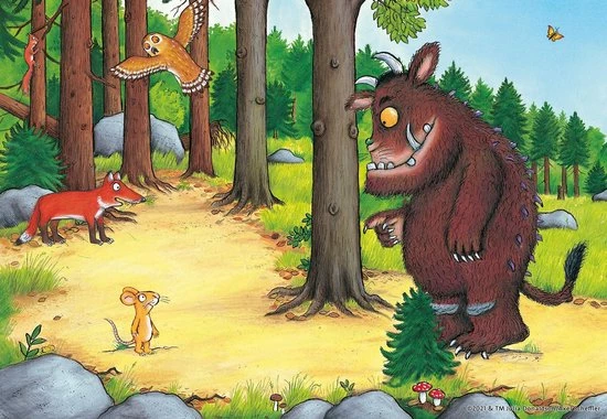 Ravensburger Puzzel The Gruffalo - 2x 12 Stukjes - Kinderpuzzel 4 Ravensburger Puzzel The Gruffalo - 2x 12 Stukjes - Kinderpuzzel - Afbeelding 2